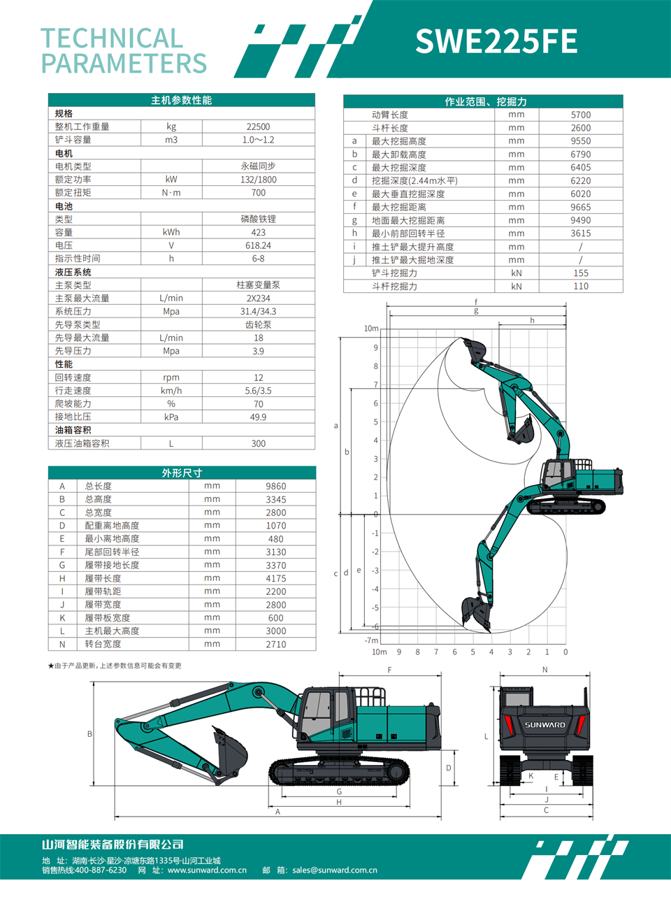 SWE225FE 電動挖掘機(jī)